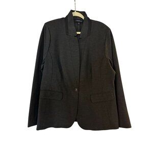 Lane Bryant Womens Jacket Black Grey Size 18